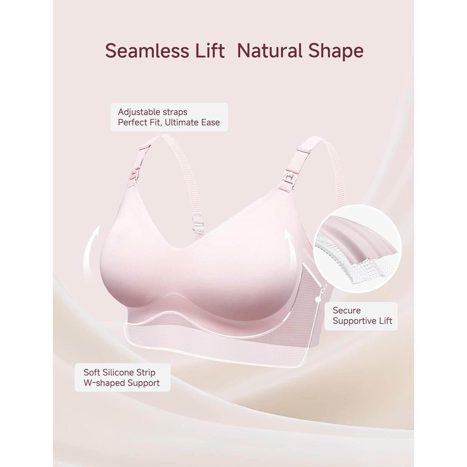 Sostén de Lactancia BRATUC Sin Costuras Mediano Púrpura