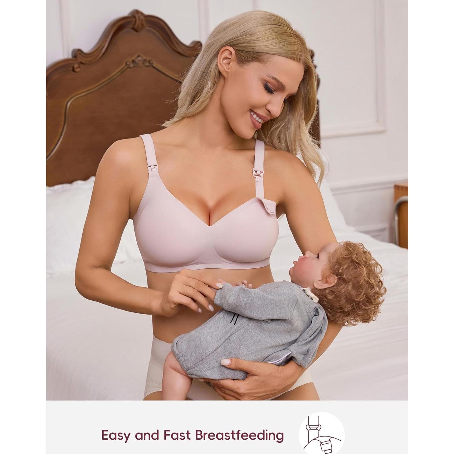 Sostén de Lactancia BRATUC Sin Costuras Mediano Púrpura