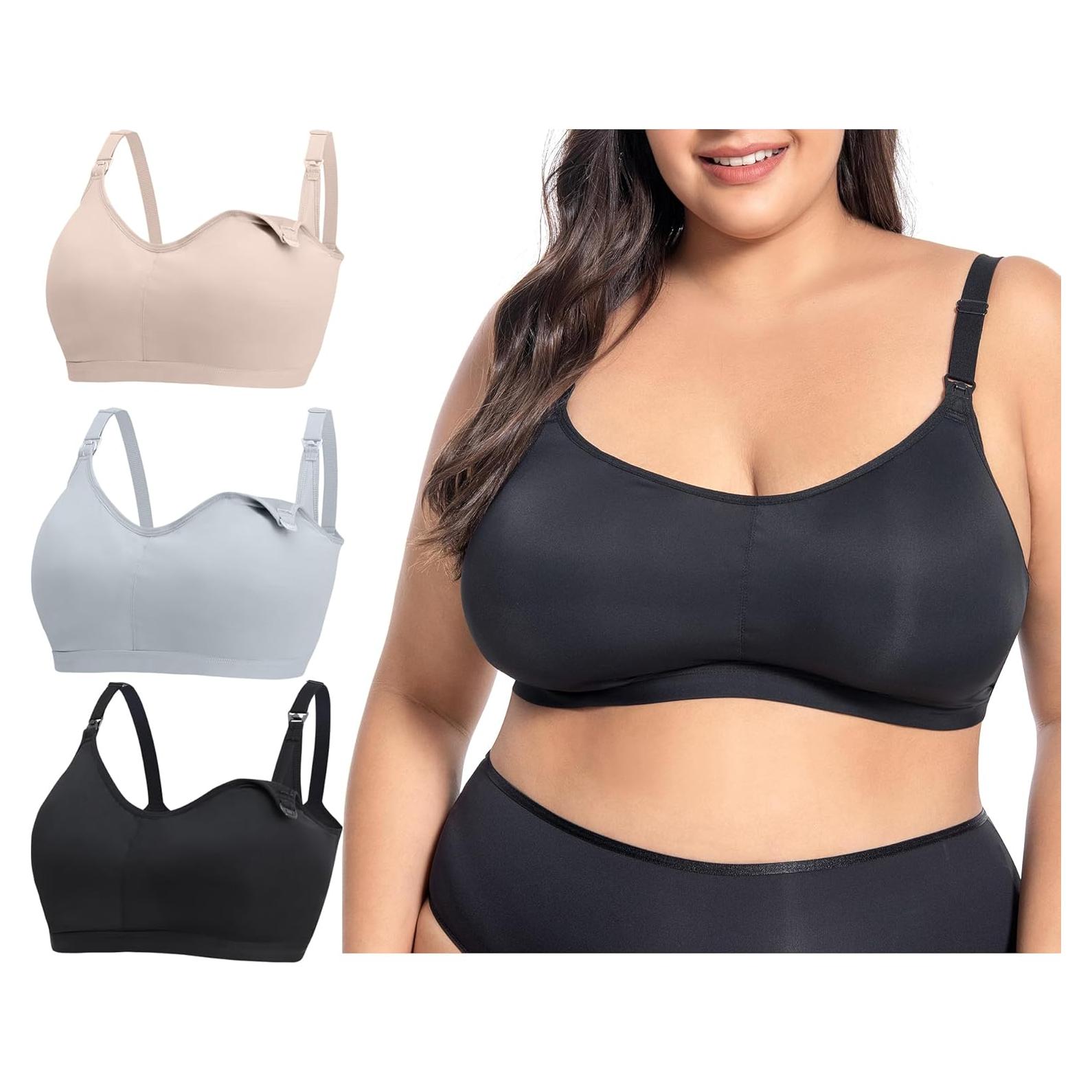 Sostén de Lactancia Talla Grande con Almohadillas Integradas