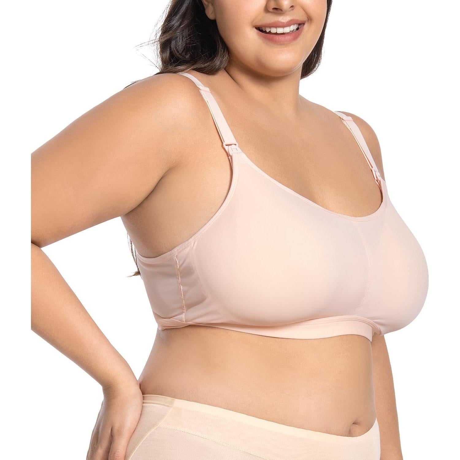 Sostén de Lactancia Talla Grande con Almohadillas Integradas