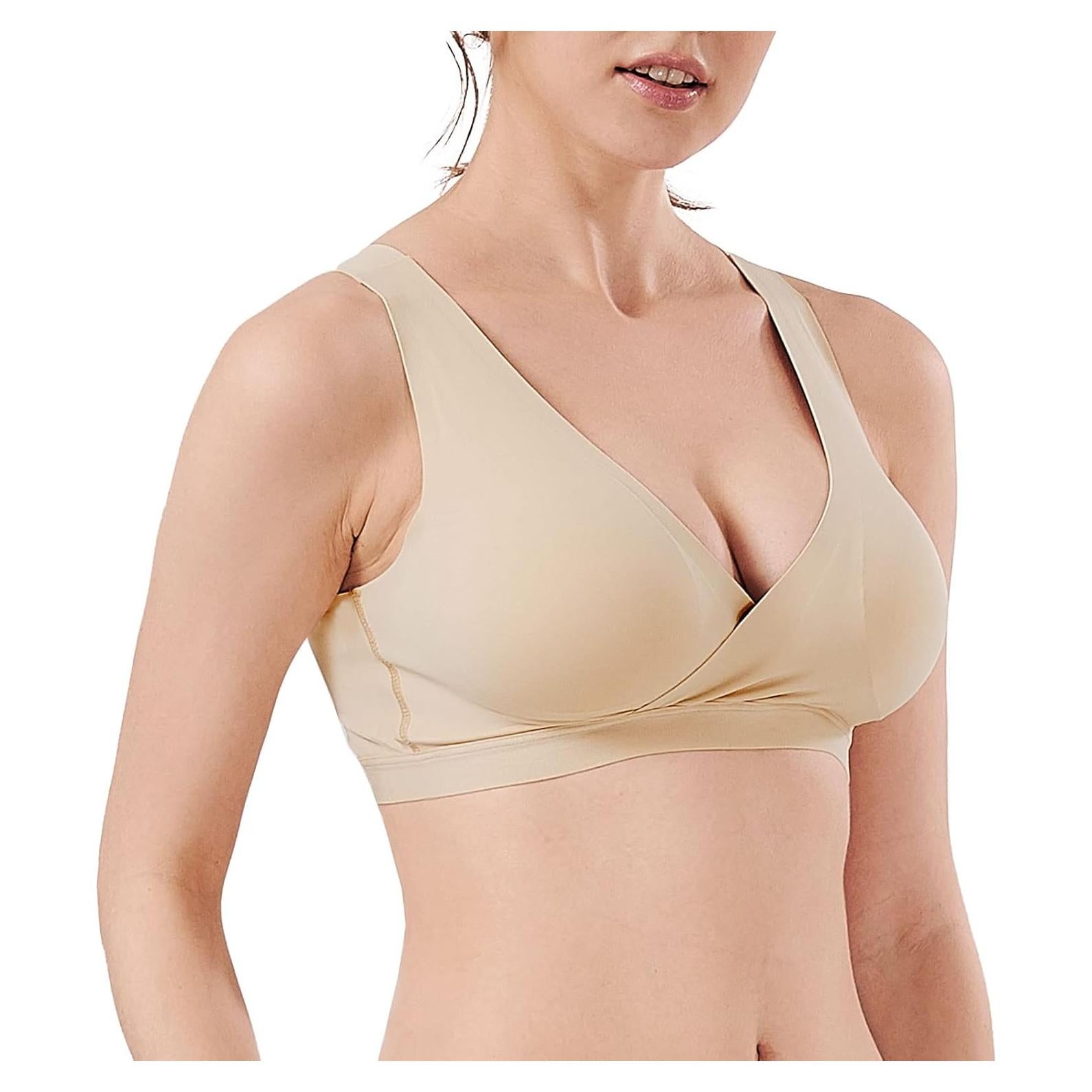 Sujetador de Lactancia Sin Costuras Mamaway Crossover Nude
