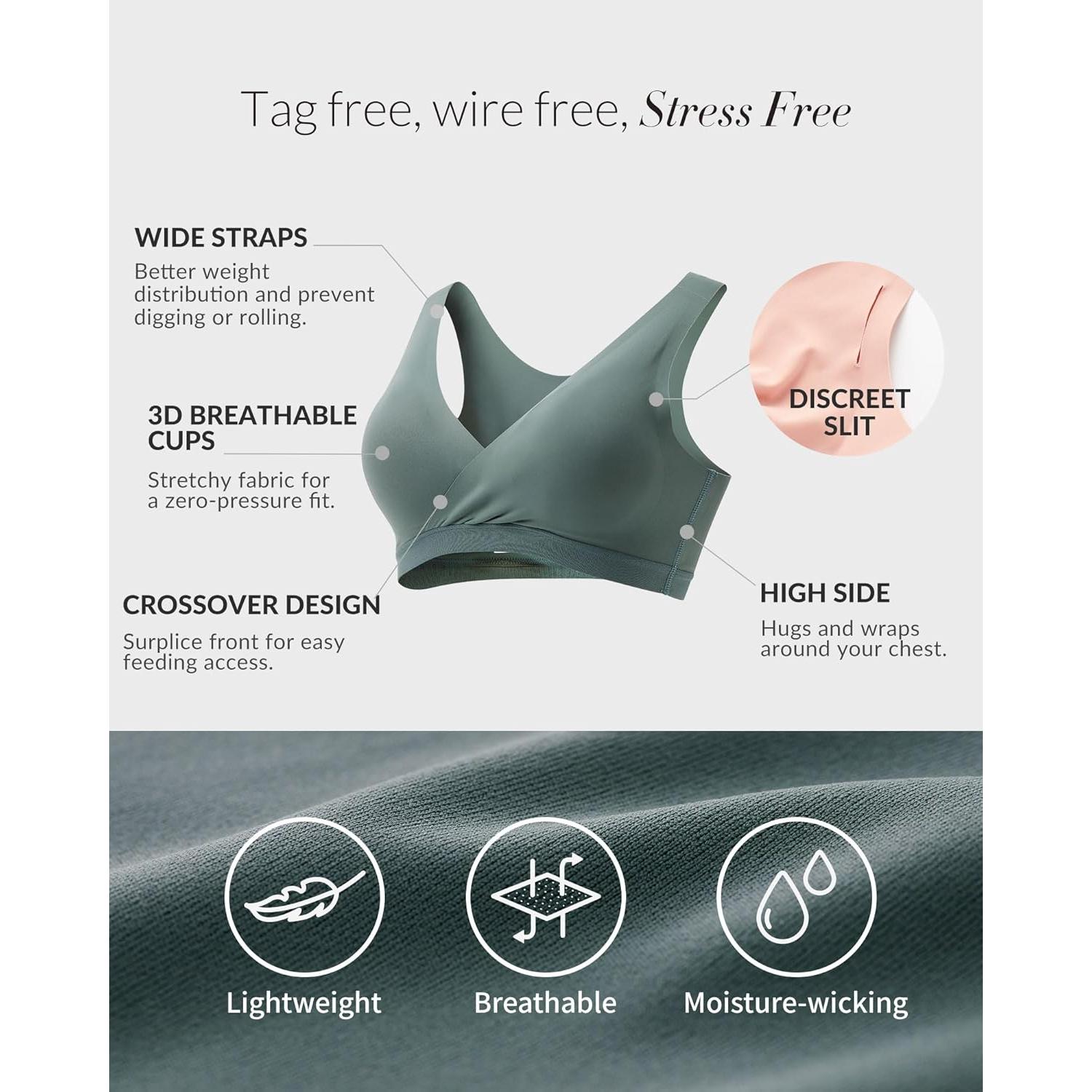 Sujetador de Lactancia Sin Costuras Mamaway Crossover Nude