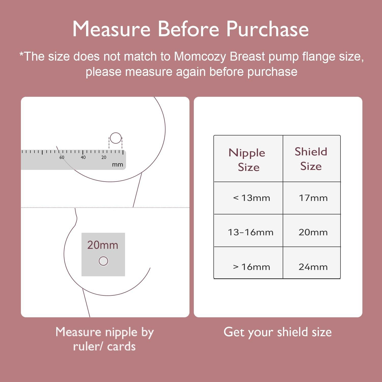 Protectores de Pezón Ultra-Finos Momcozy 100% Silicona 17mm