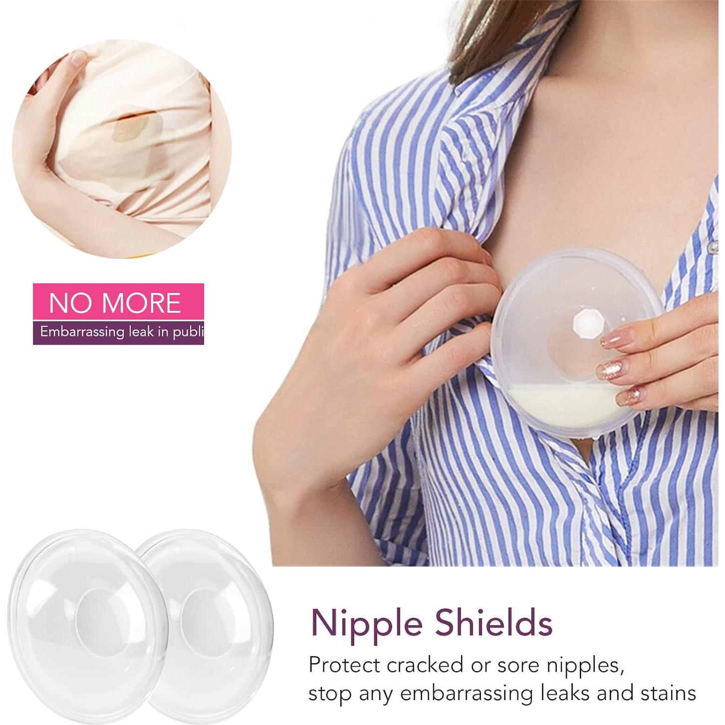 Colector de Leche Materna Reutilizable Silicona 2PCS