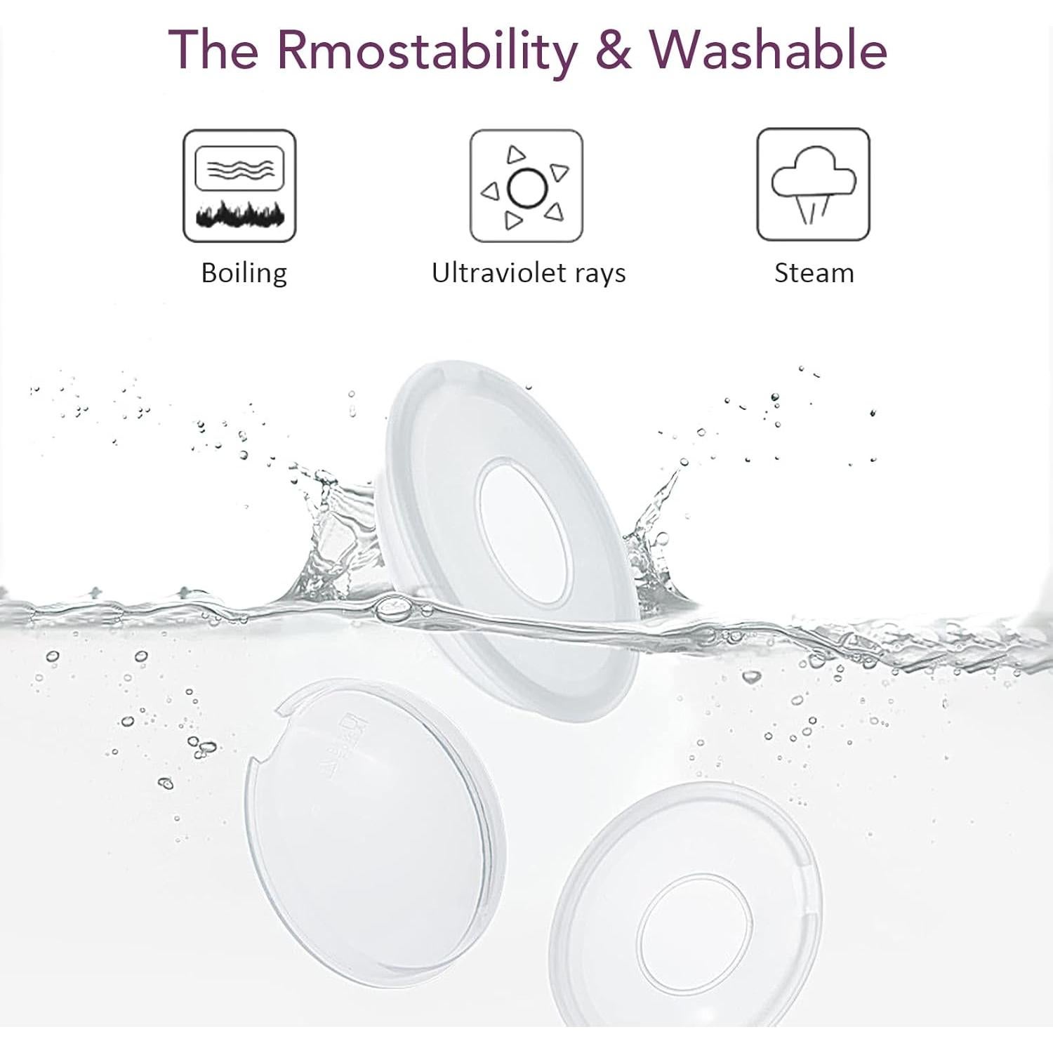 Colector de Leche Materna Reutilizable Silicona 2PCS