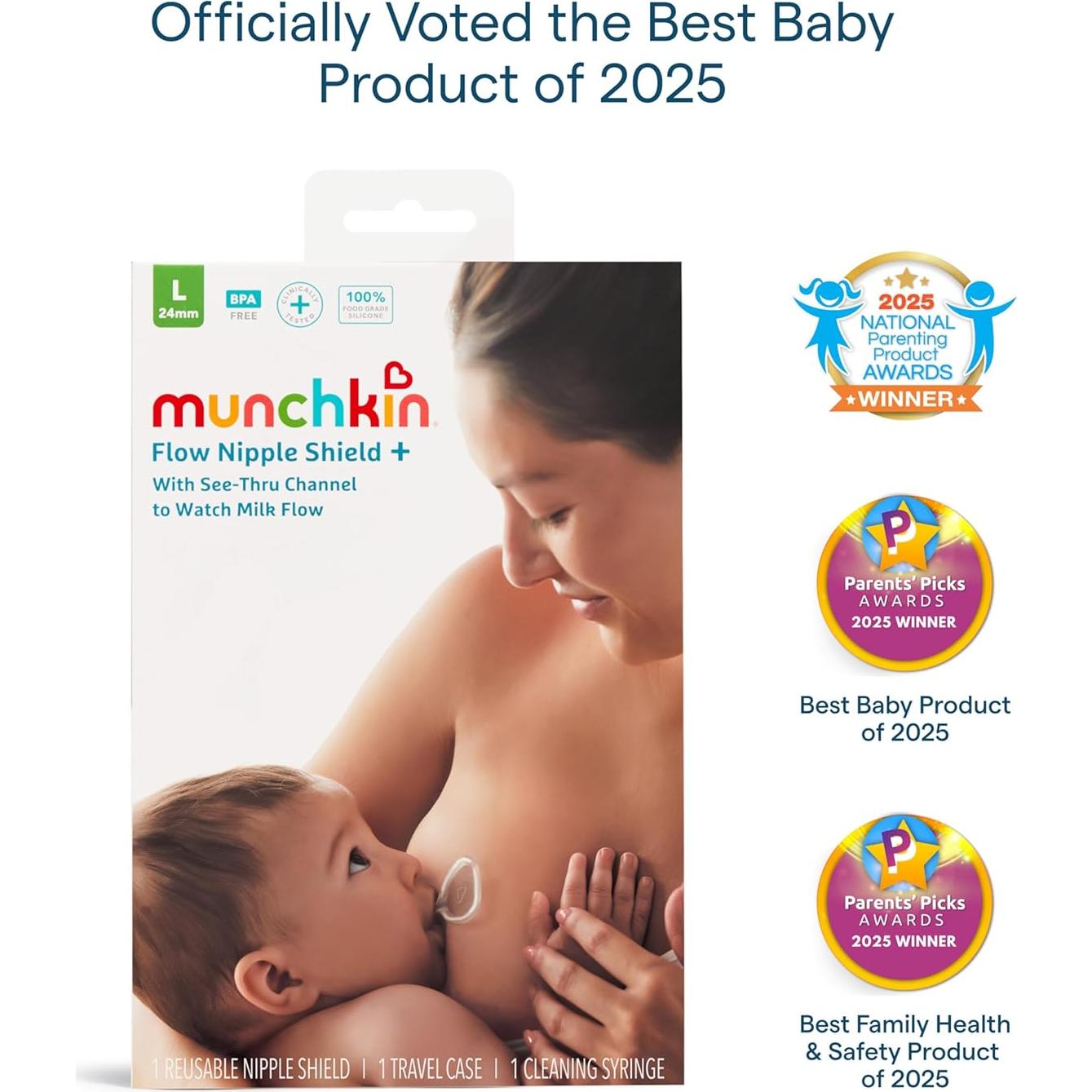 Escudo de Pezón Munchkin Flow + 20mm con Canal de Visualización