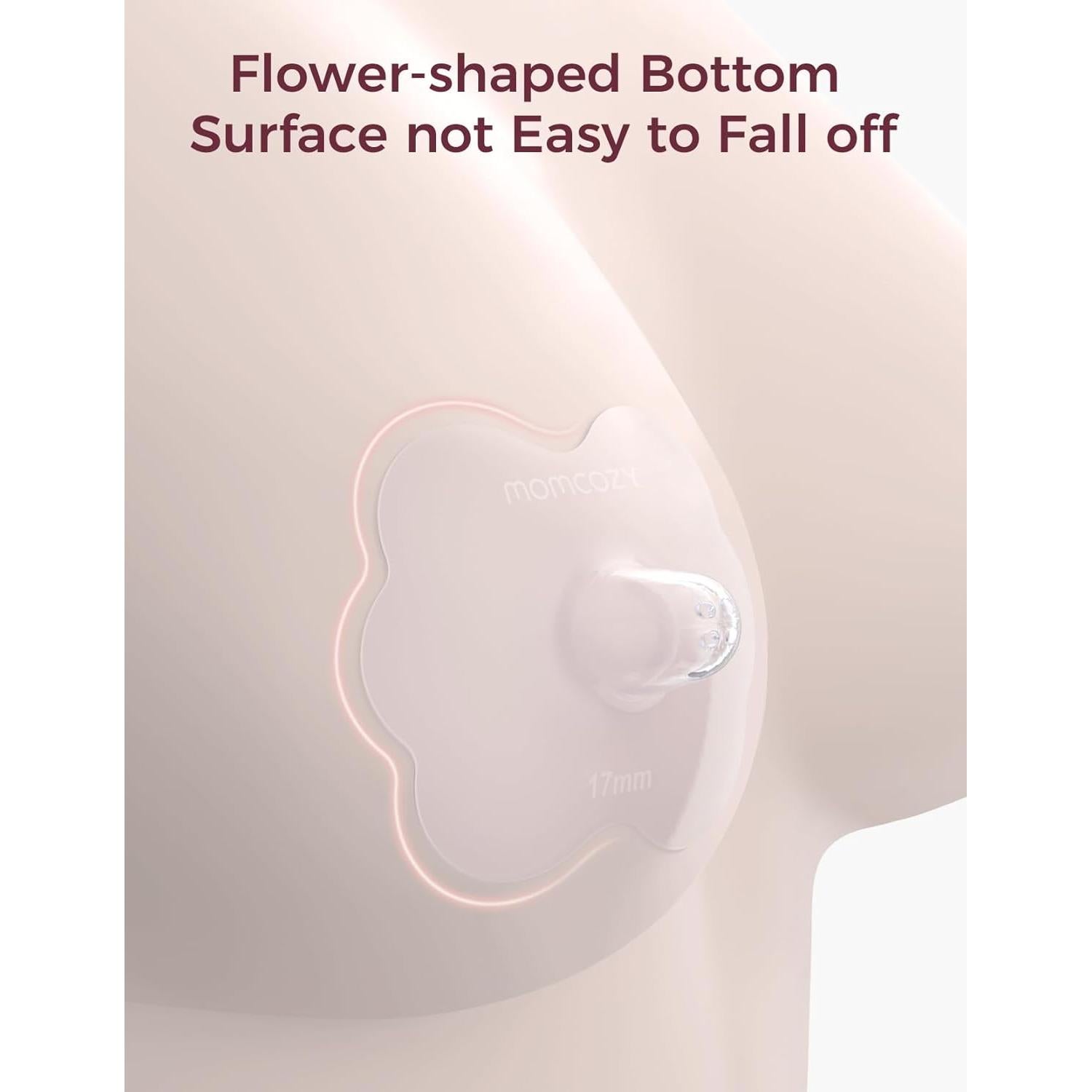 Momcozy Protector de Pezón Floral 24mm para Lactancia - 1 Par