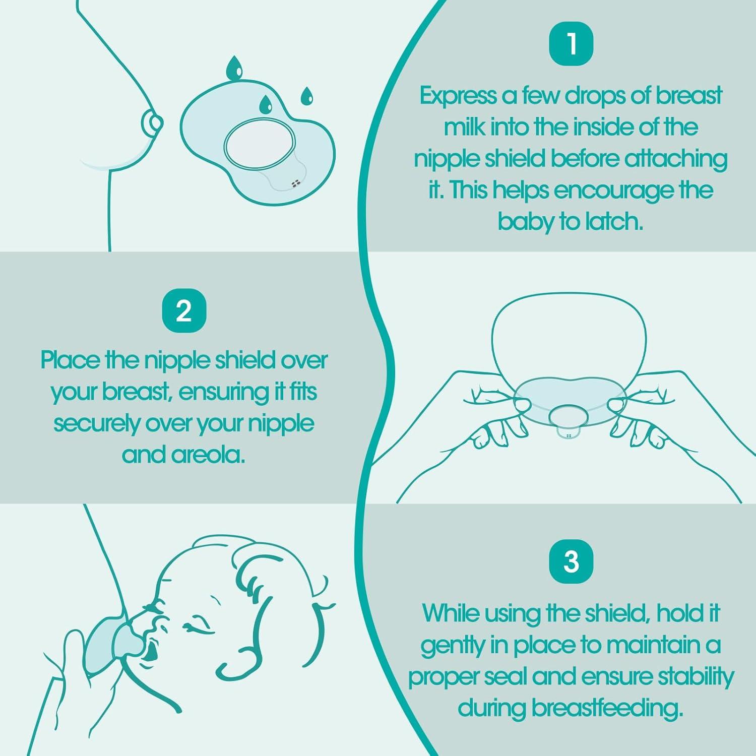 Escudo de Pezón CheriBaby 20mm Silicona Alimentaria 2 Piezas