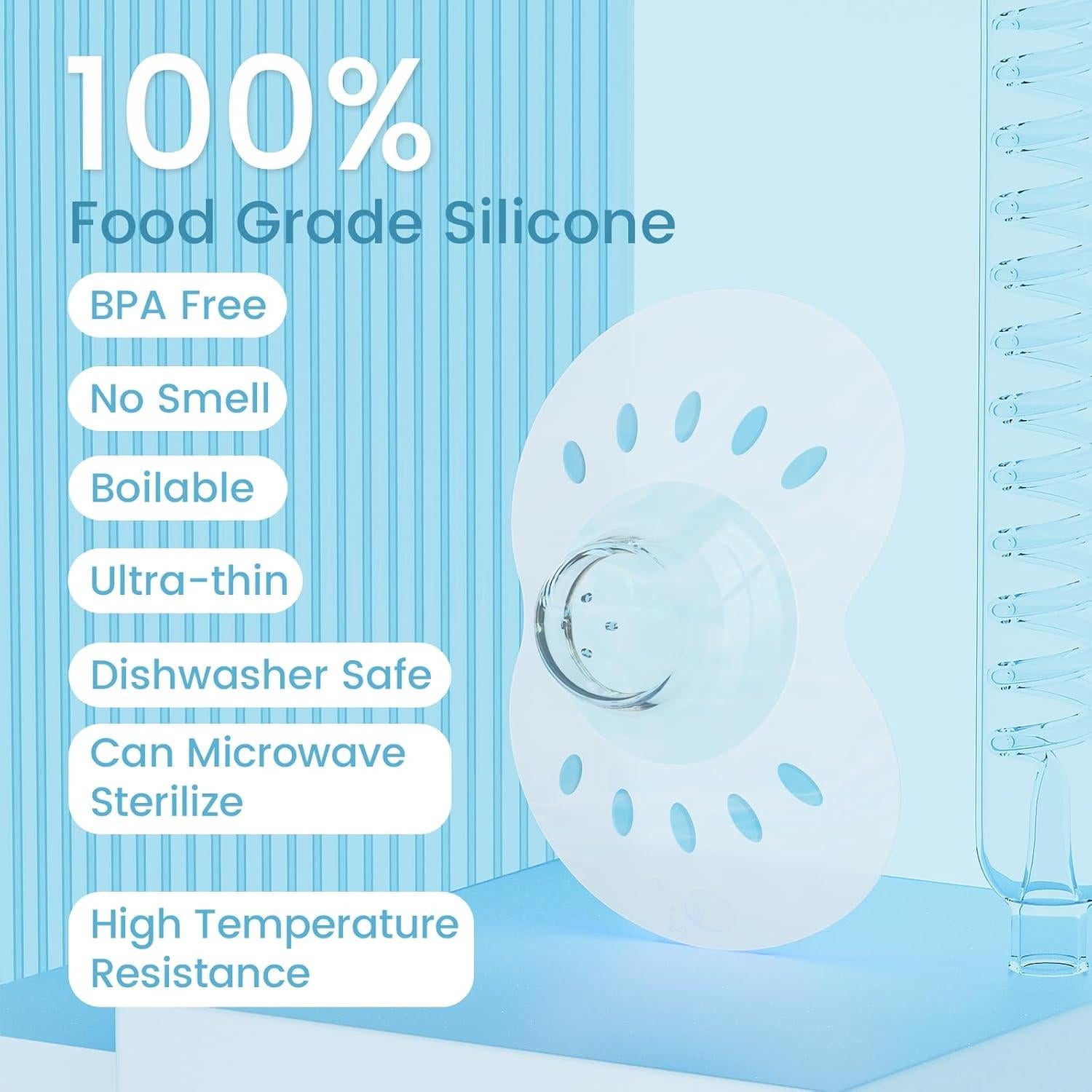 Protectores de Pezón de Silicona Médica 24mm para Lactancia