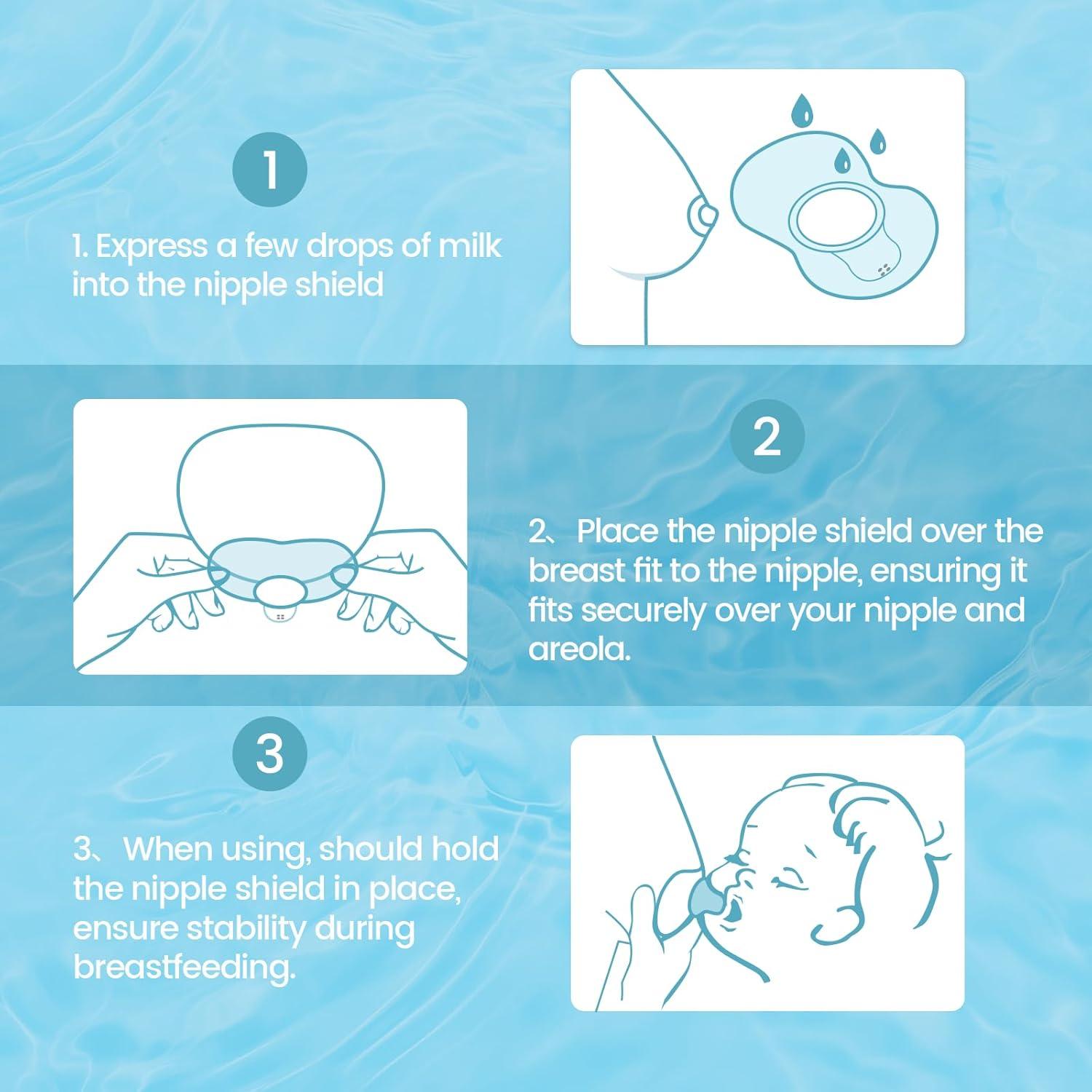 Protectores de Pezón de Silicona Médica 24mm para Lactancia