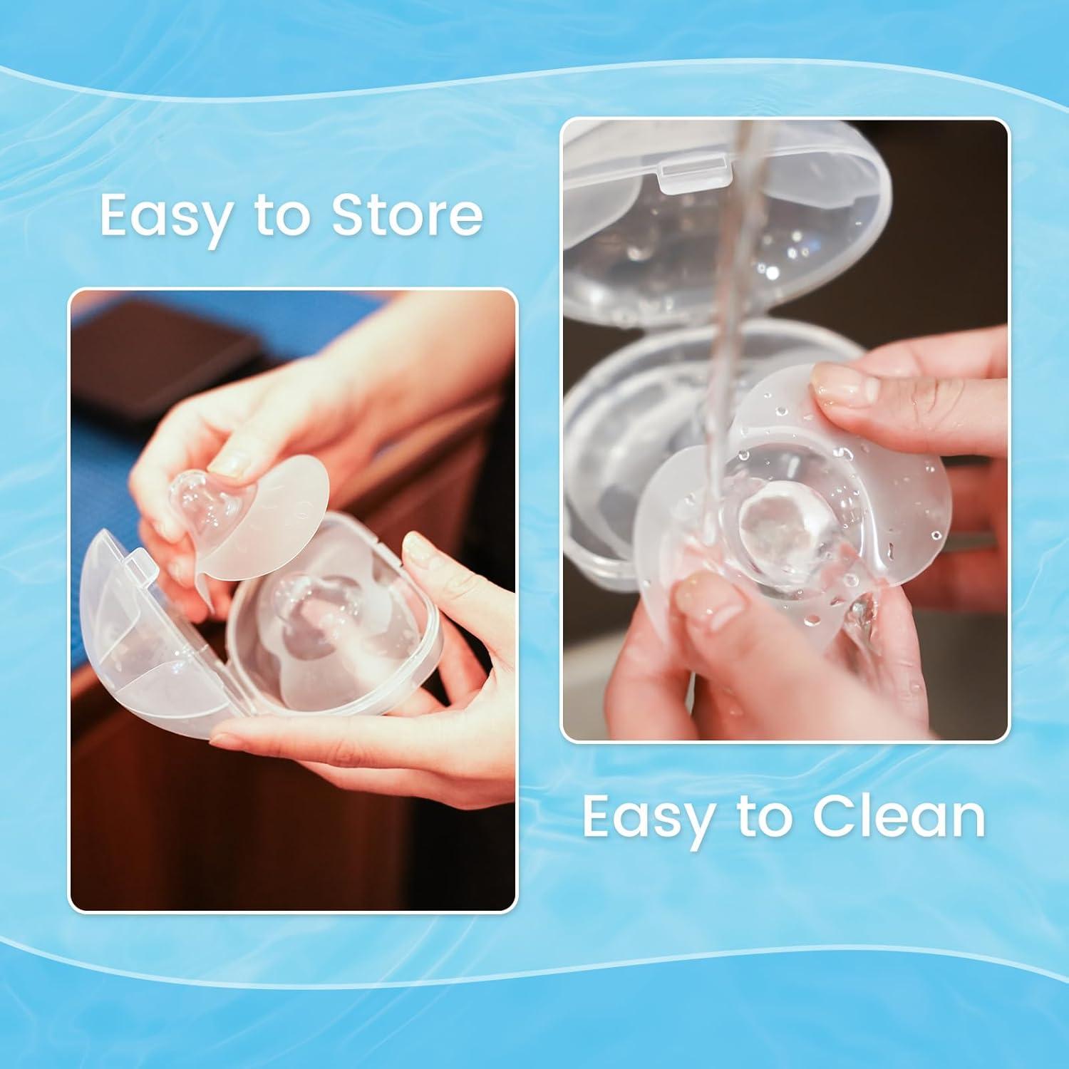 Protectores de Pezón de Silicona Médica 24mm para Lactancia