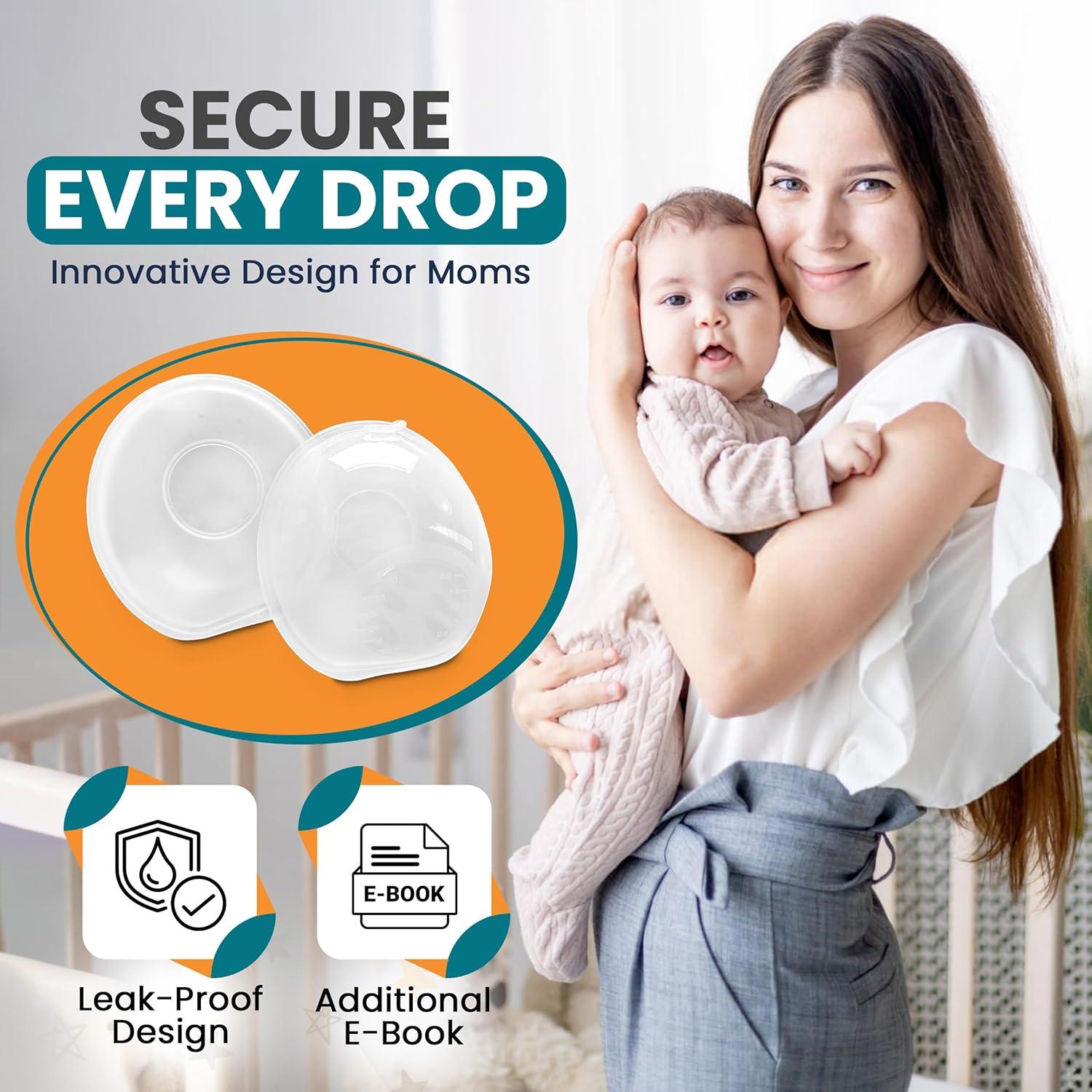 Recolector de Leche Materna Cradle Plus - Paquete de 4 Conchas 60 ml