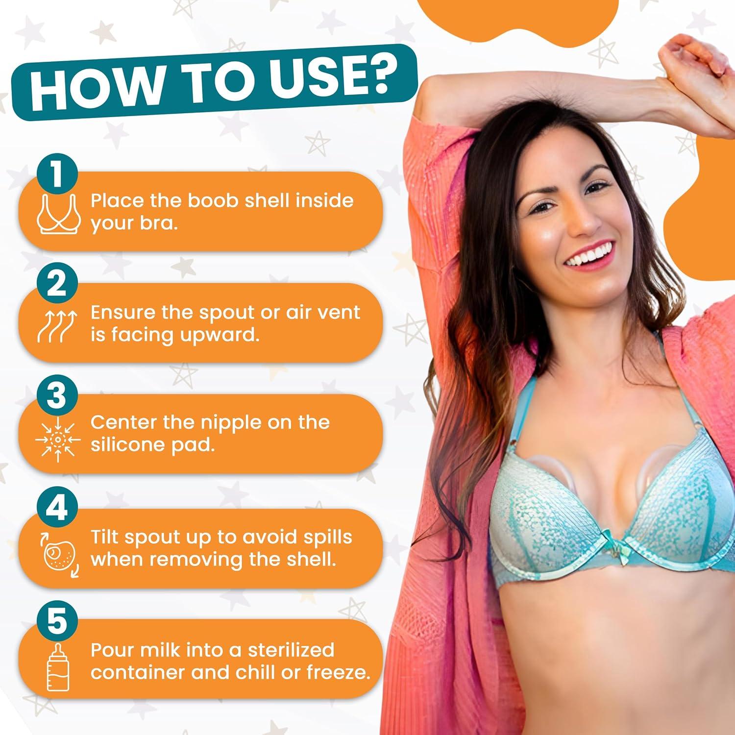 Recolector de Leche Materna Cradle Plus - Paquete de 4 Conchas 60 ml