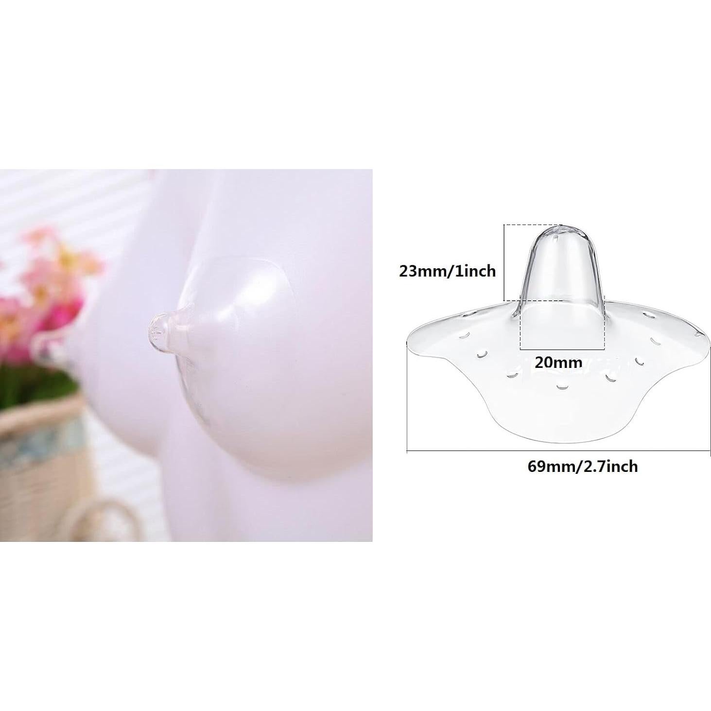 Protectores de Pezones para Lactancia Premium Nippleshield 20mm - 2 Piezas