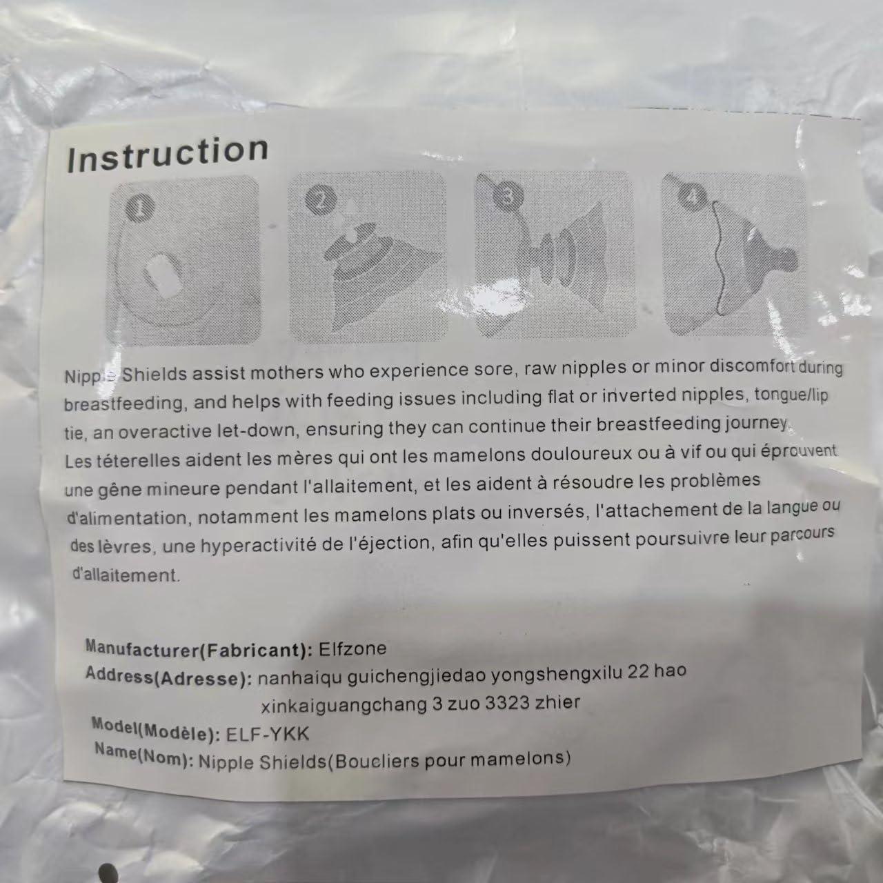 Protectores de pezones de silicona para lactancia - 2 unidades - Blanco