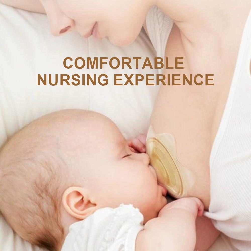 Protectores de pezones de silicona para lactancia - 2 unidades - Blanco