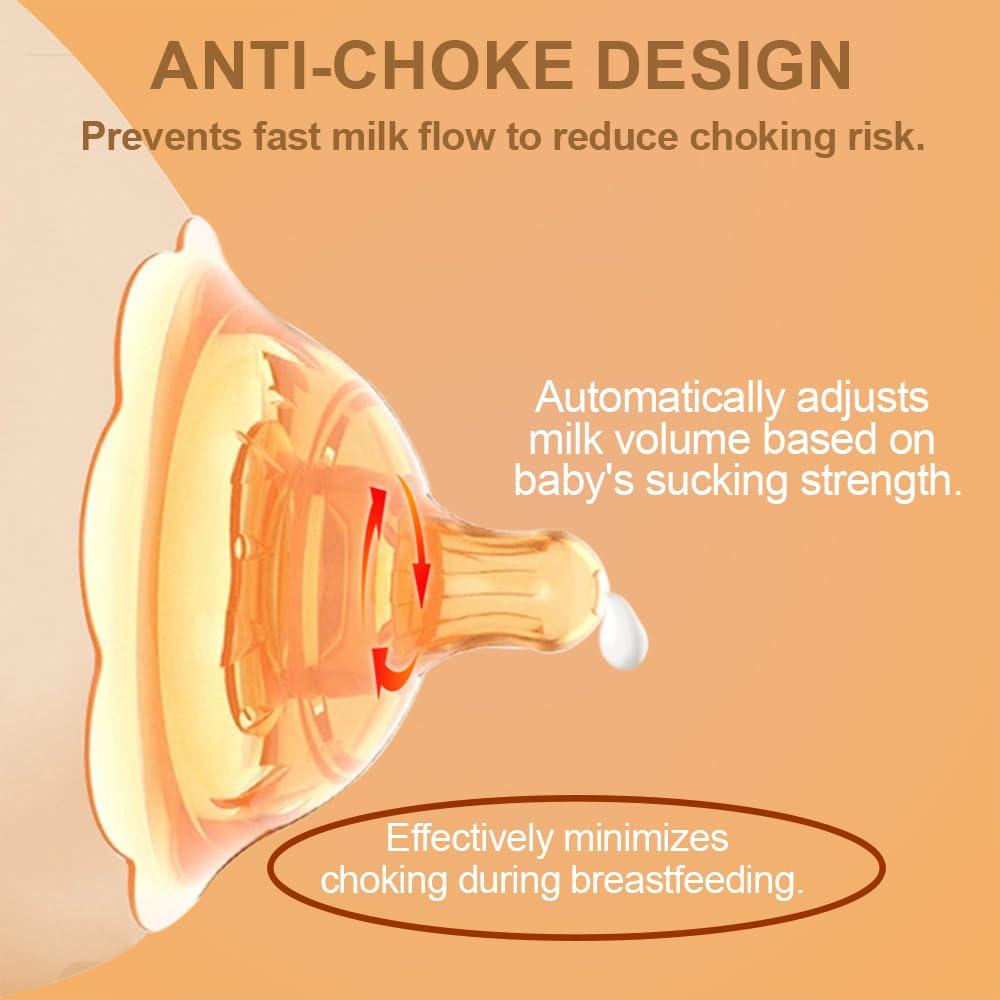 Protectores de pezones de silicona para lactancia - 2 unidades - Blanco