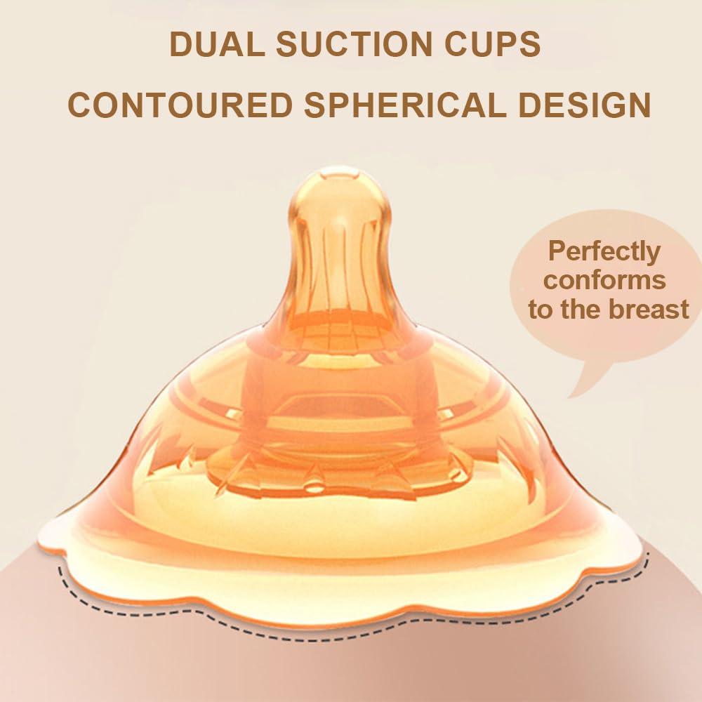 Protectores de pezones de silicona para lactancia - 2 unidades - Blanco