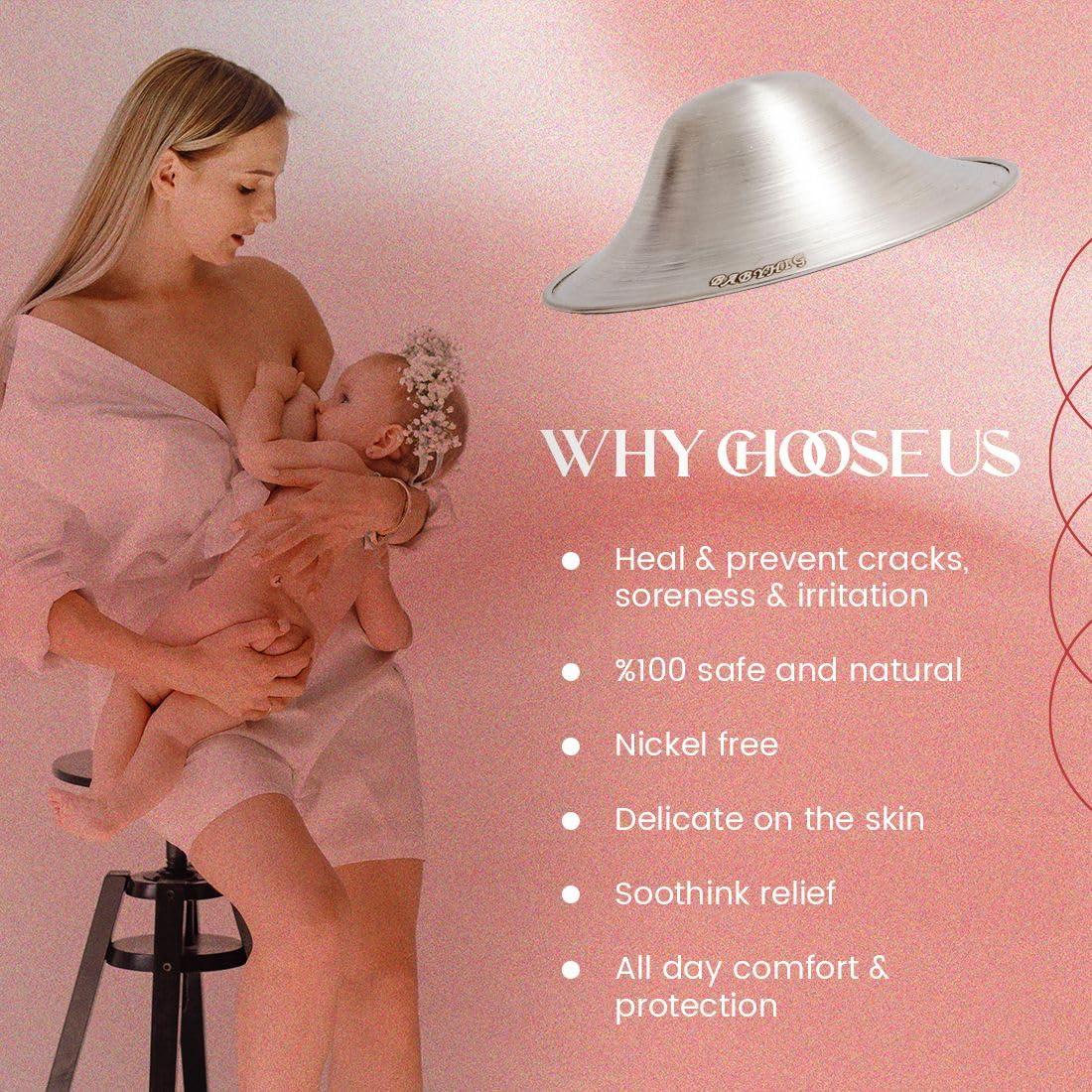 Copas de Lactancia de Plata 925 BABYHIG - Protectores de Pezones