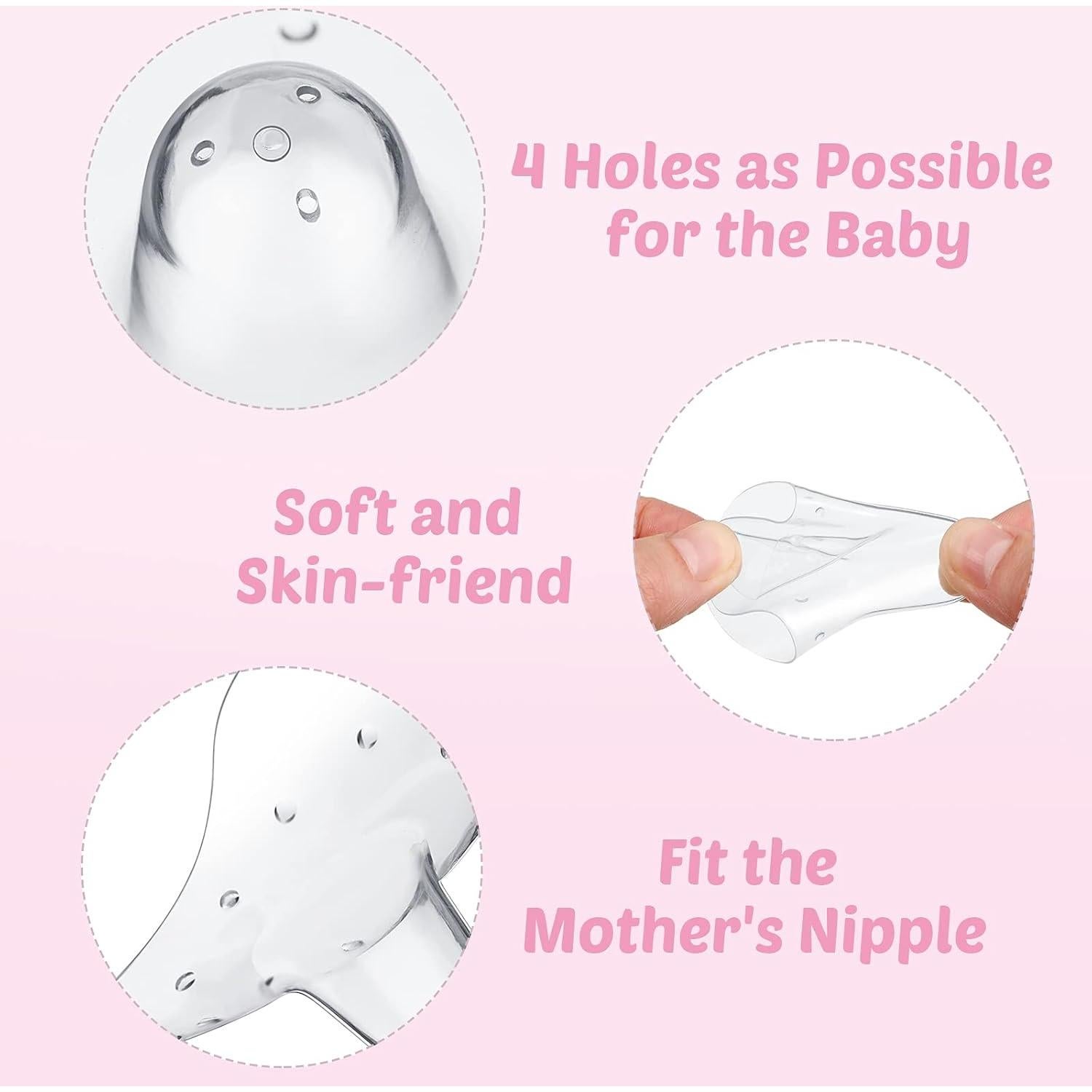 12 Protectores de Pezón Silicona Nuanchu para Lactancia 20 mm