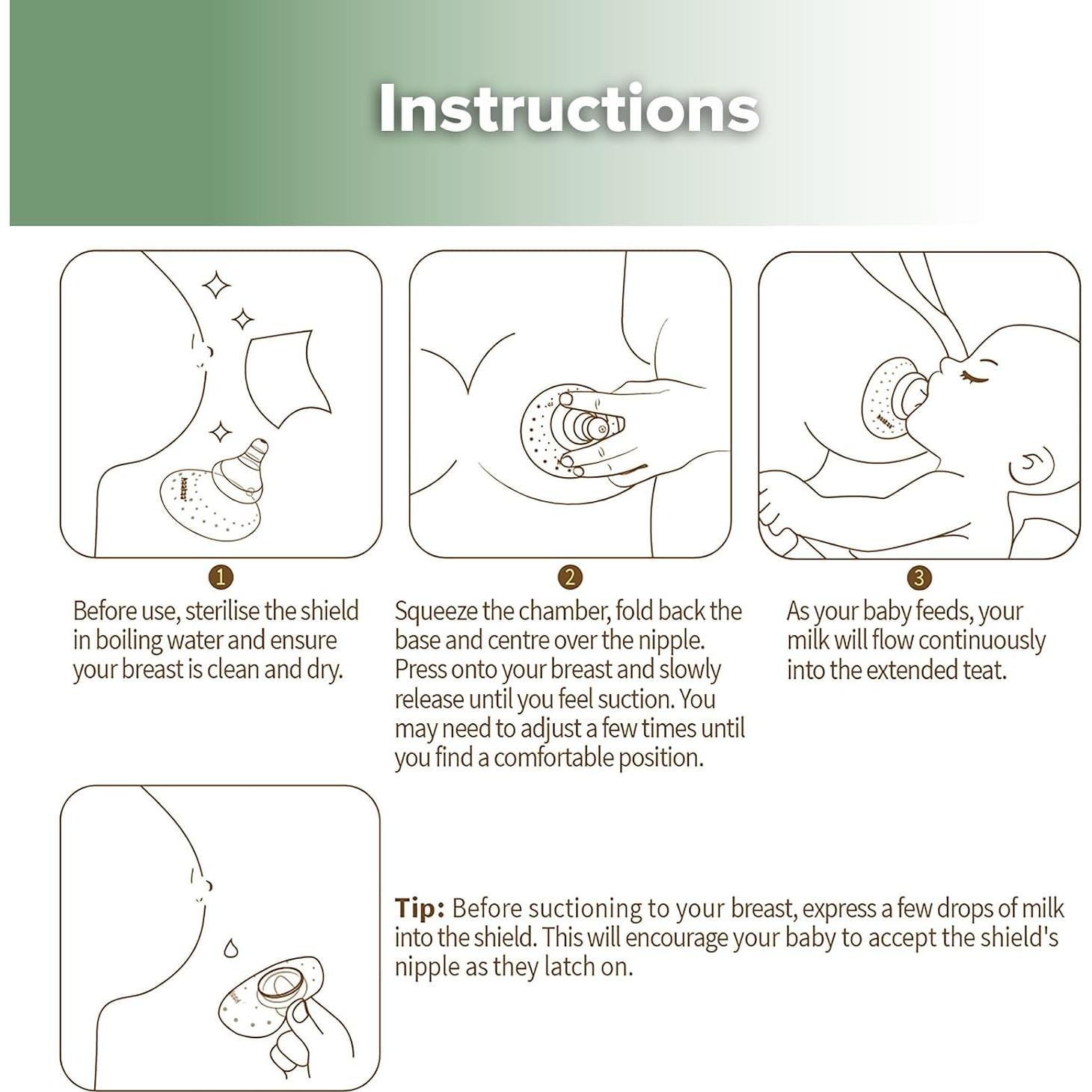 Protectores de Pezón de Silicona Haakaa para Lactancia 1pk