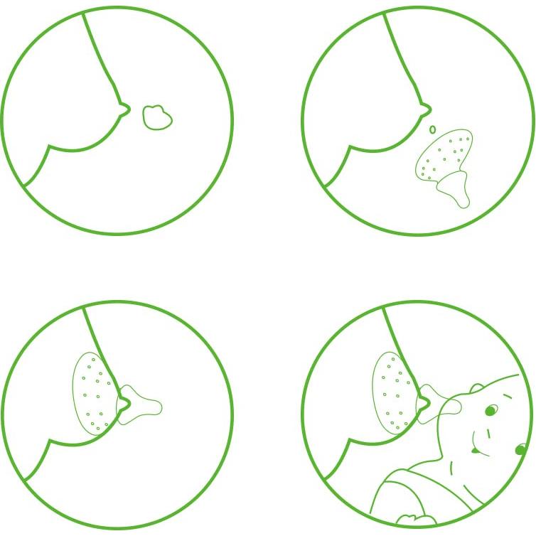 Protectores de Pezón de Silicona Haakaa para Lactancia 1pk