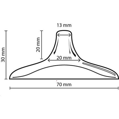Maymom Protector de Pezón Grueso 4 Piezas Silicona BPA Free