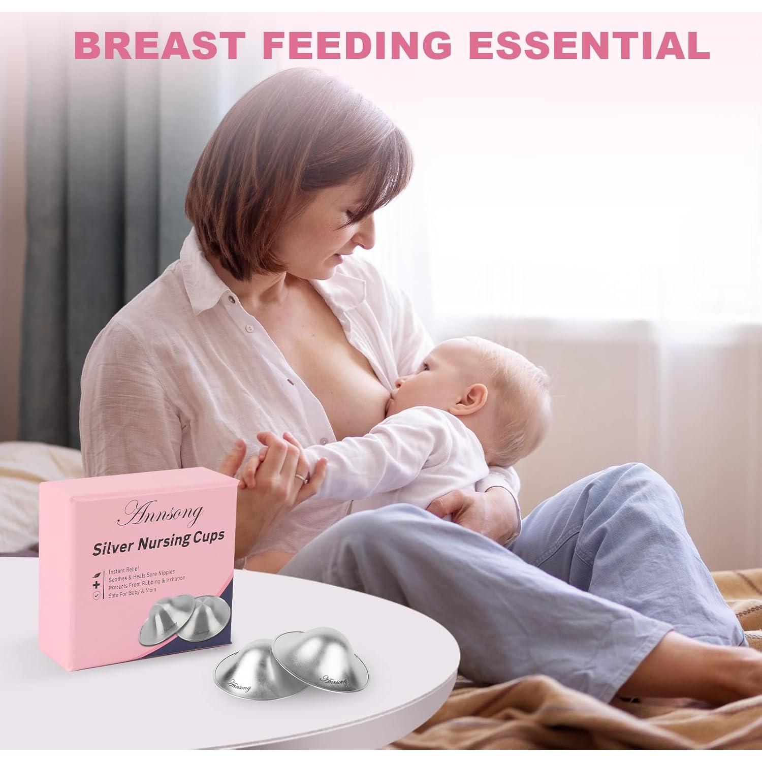 Copas de Lactancia de Plata 925 - Protectores de Pezón Regular