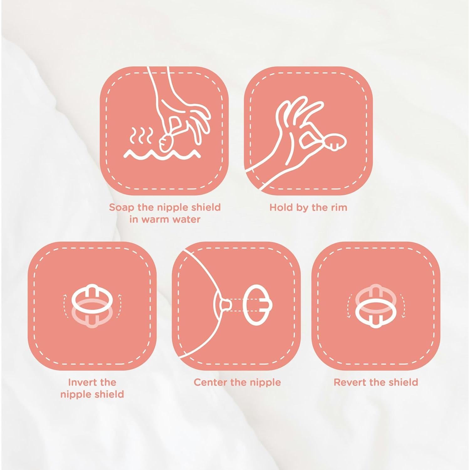 Protectores de pezones para lactancia Tendresse - Silicona 23 mm