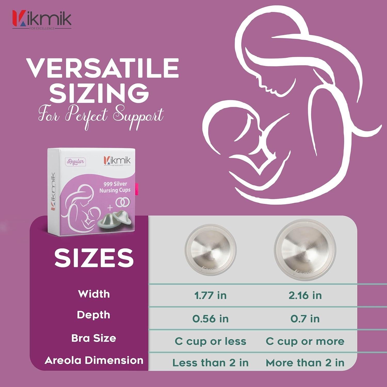 Copas de Lactancia de Plata 999 O-Feel - Regular