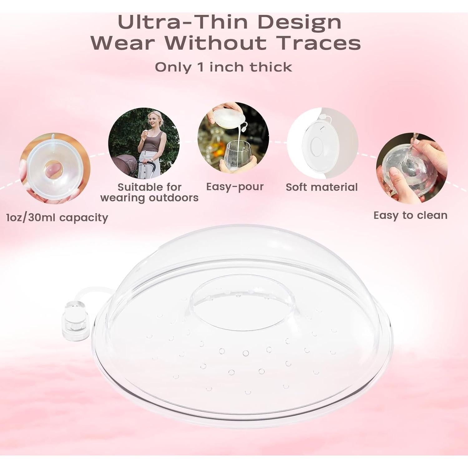 Recolectores de Leche Materna Silicona BPA Free 30ml - 2 Piezas