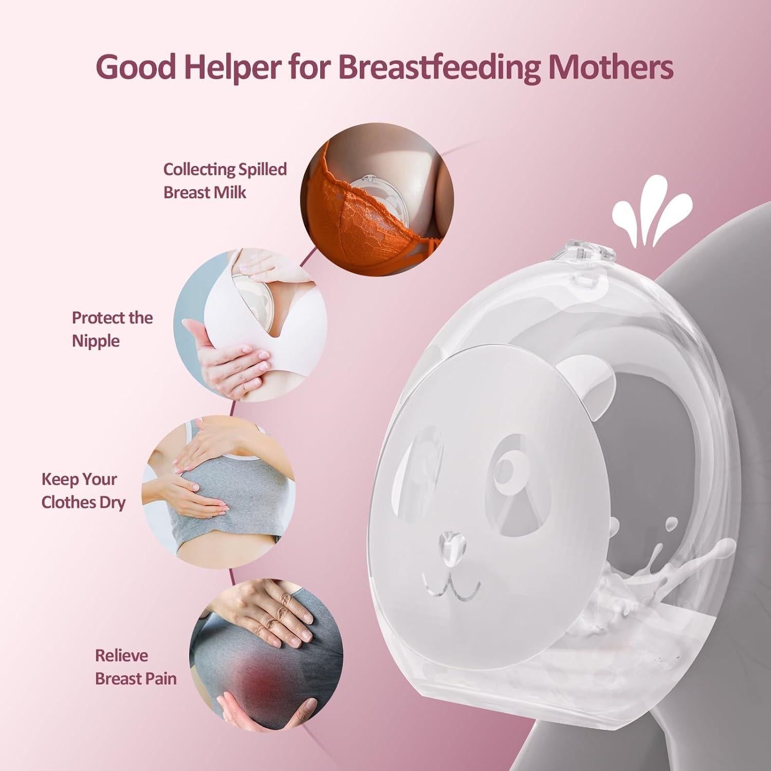 Recolectores de Leche Materna Nezart 80ml Silicona Reutilizables