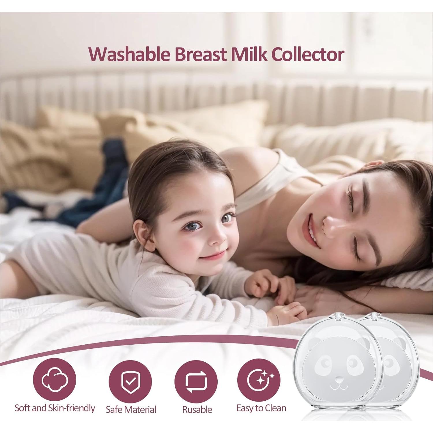 Recolectores de Leche Materna Nezart 80ml Silicona Reutilizables