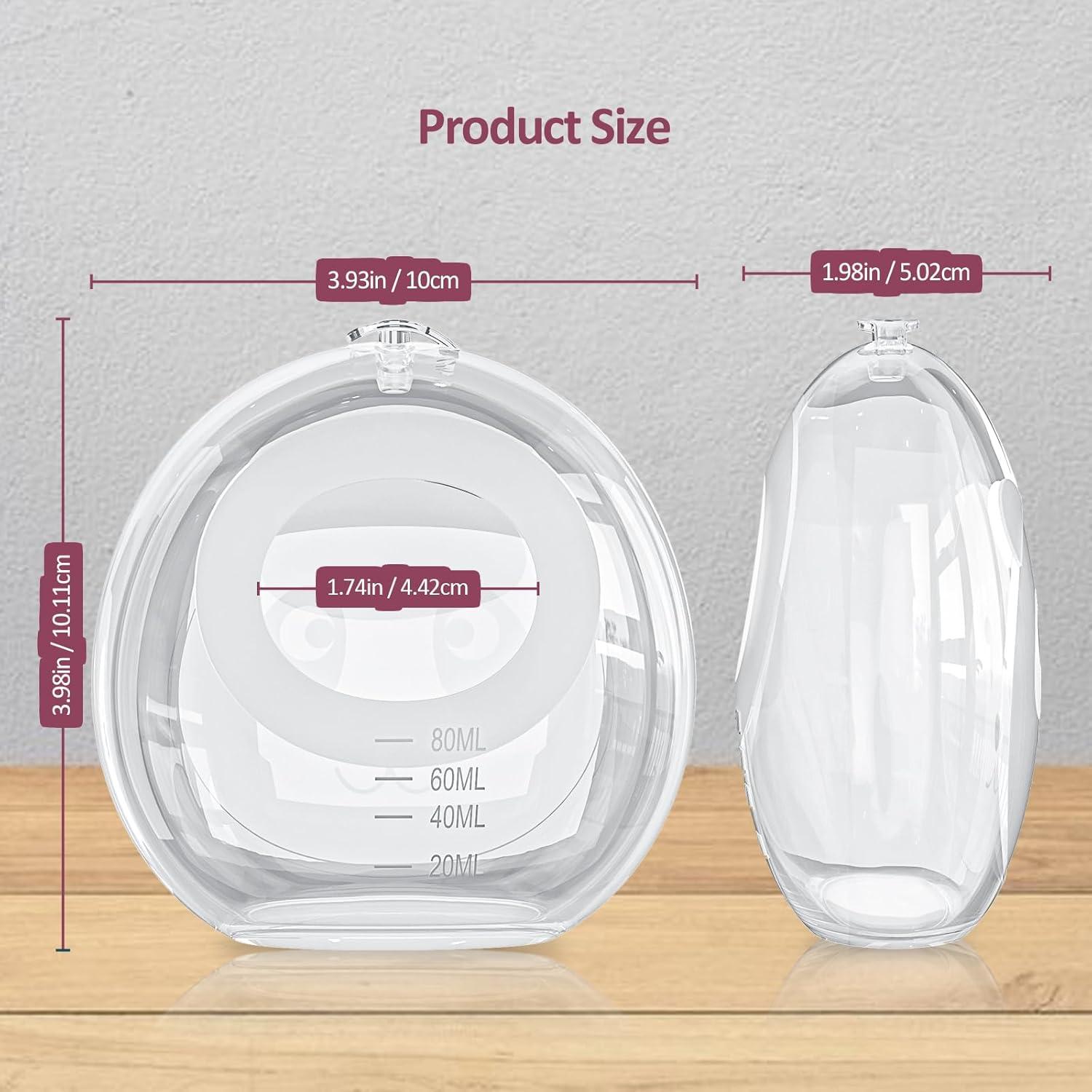 Recolectores de Leche Materna Nezart 80ml Silicona Reutilizables
