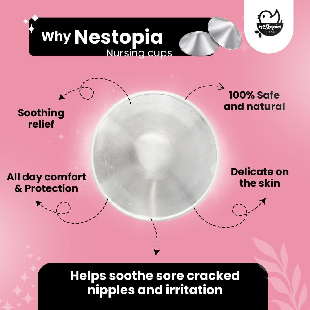 Copas de Lactancia de Plata Nestopia 999 - Protectores de Pezones