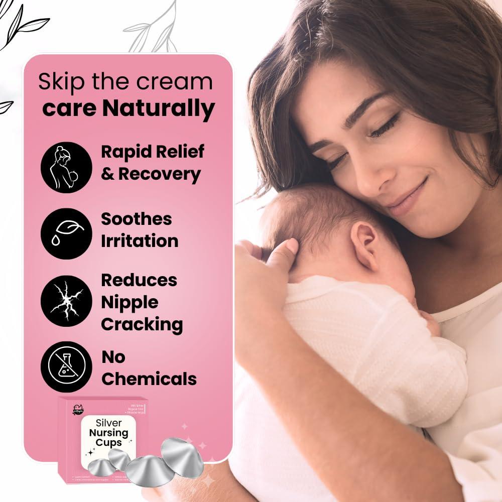 Copas de Lactancia de Plata Nestopia 999 - Protectores de Pezones