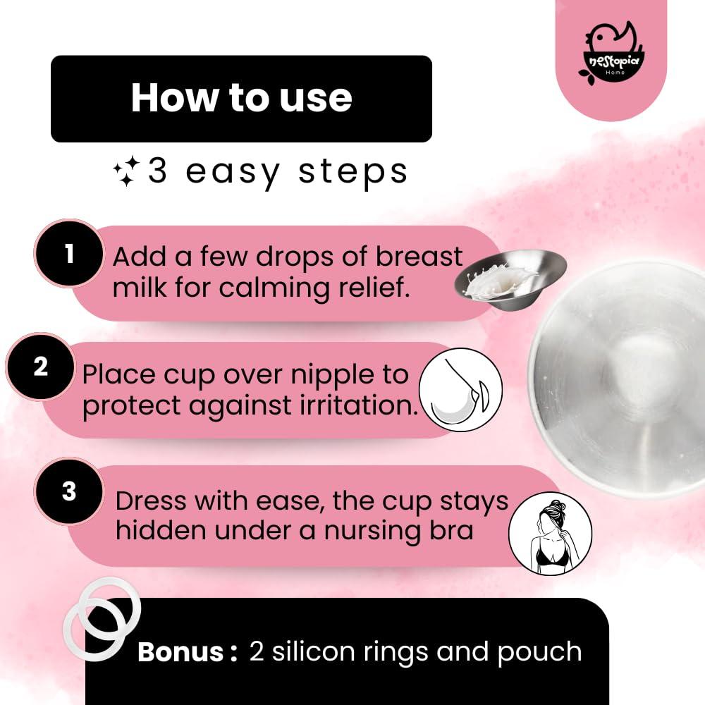 Copas de Lactancia de Plata Nestopia 999 - Protectores de Pezones