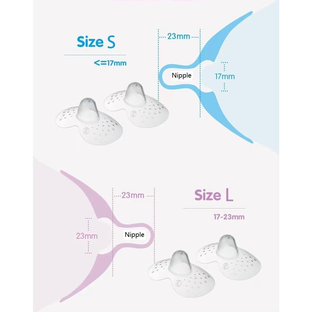 Protectores de pezones Gajoin para lactancia 17mm - 2 unidades
