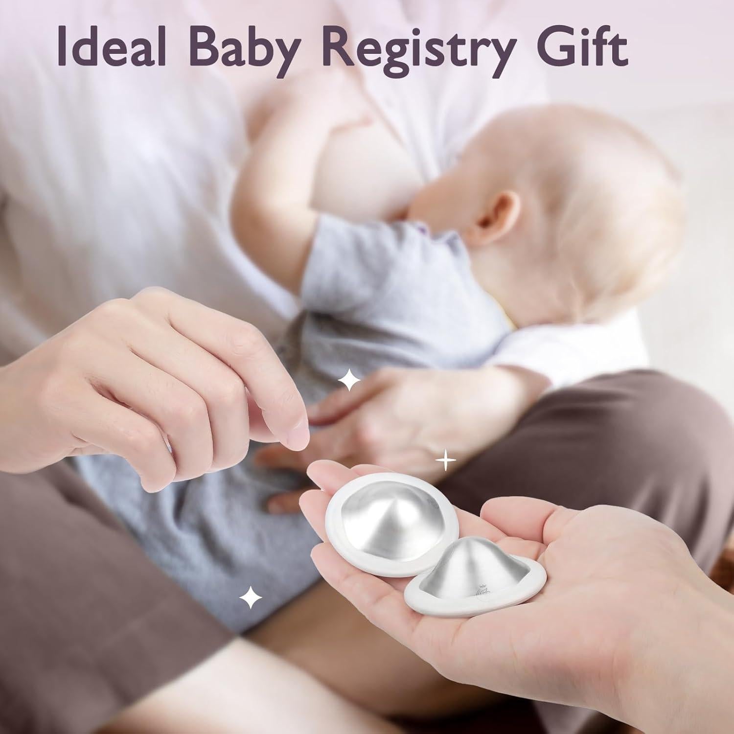 Copas de Lactancia Boboduck Plata 925 - Alivio para Pezones