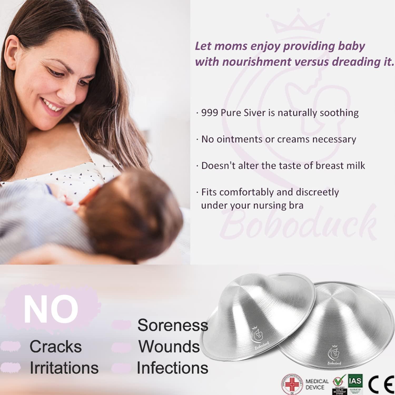 Boboduck Copas de Plata para Lactancia X-L - 999 Quilates