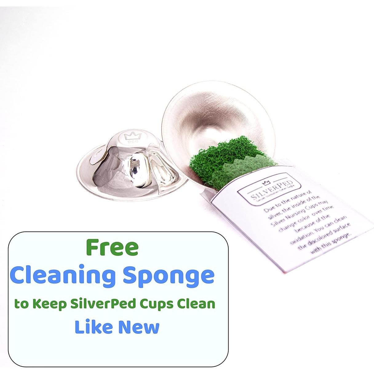 Escudos de Pezón de PlataPed 100% Plata Pura XL - Alivio Lactancia