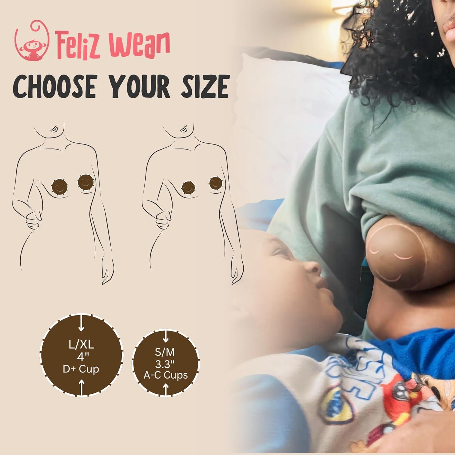 Cubiertas de Pezón Reutilizables Feliz Wean - Destete Suave