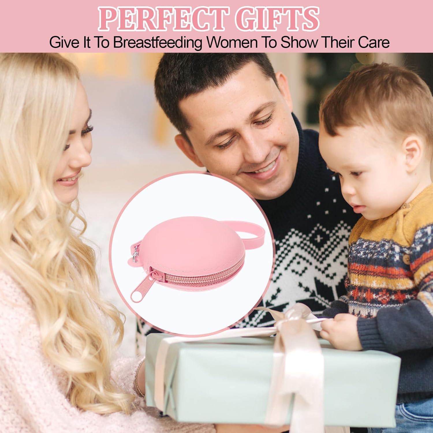 Funda de Silicona Rosa para Protectores de Pezones - Almacenamiento