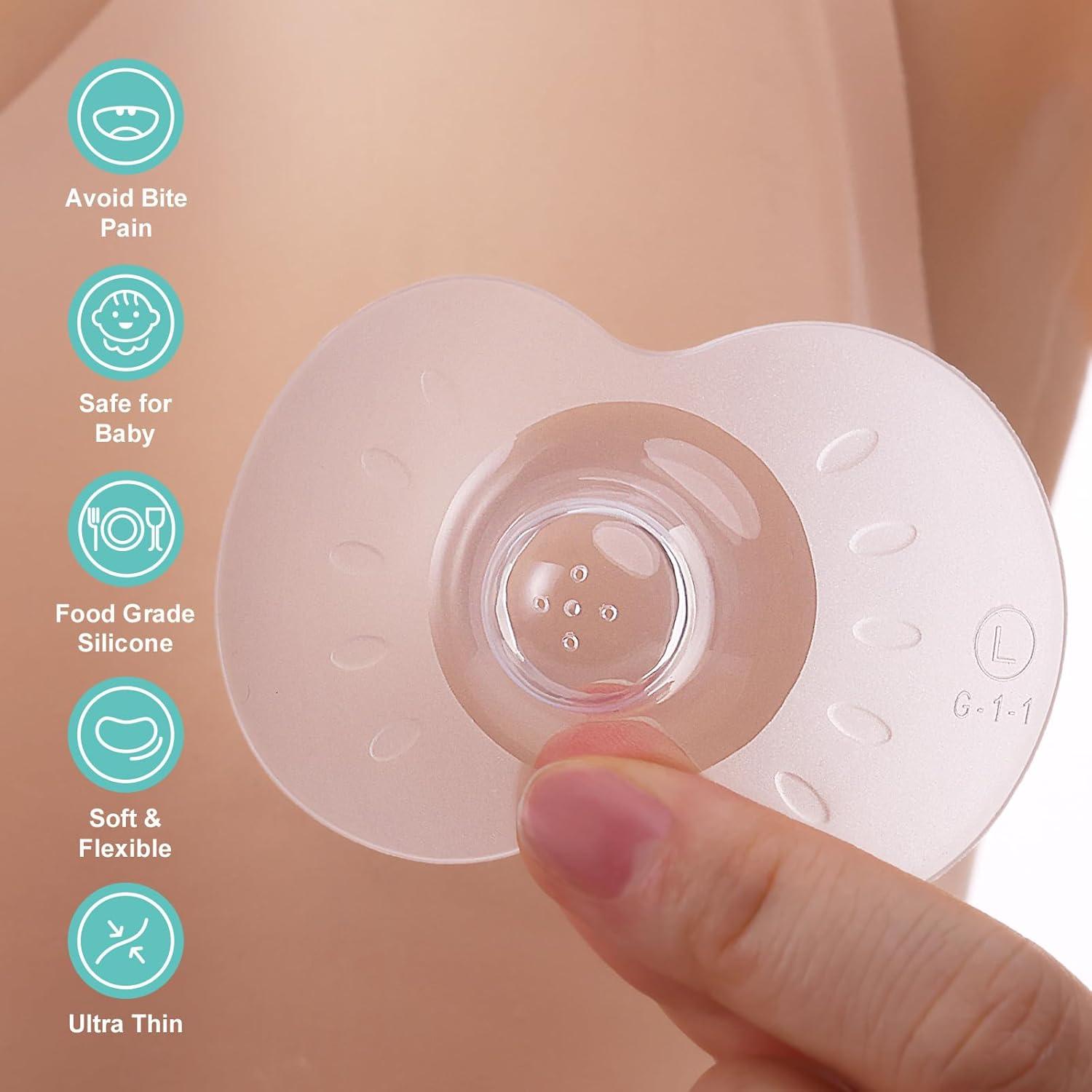 Protectores de Pezón Kencpet 20mm - Silicona Suave para Lactancia