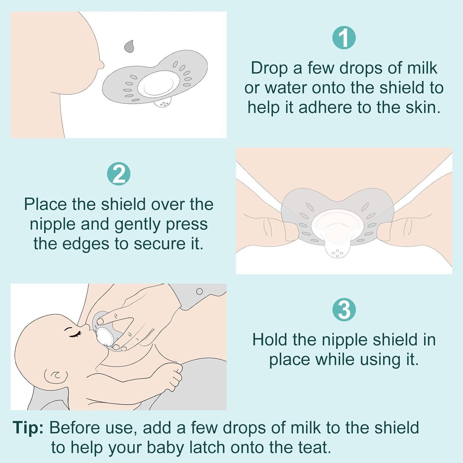 Protectores de Pezón Kencpet 20mm - Silicona Suave para Lactancia