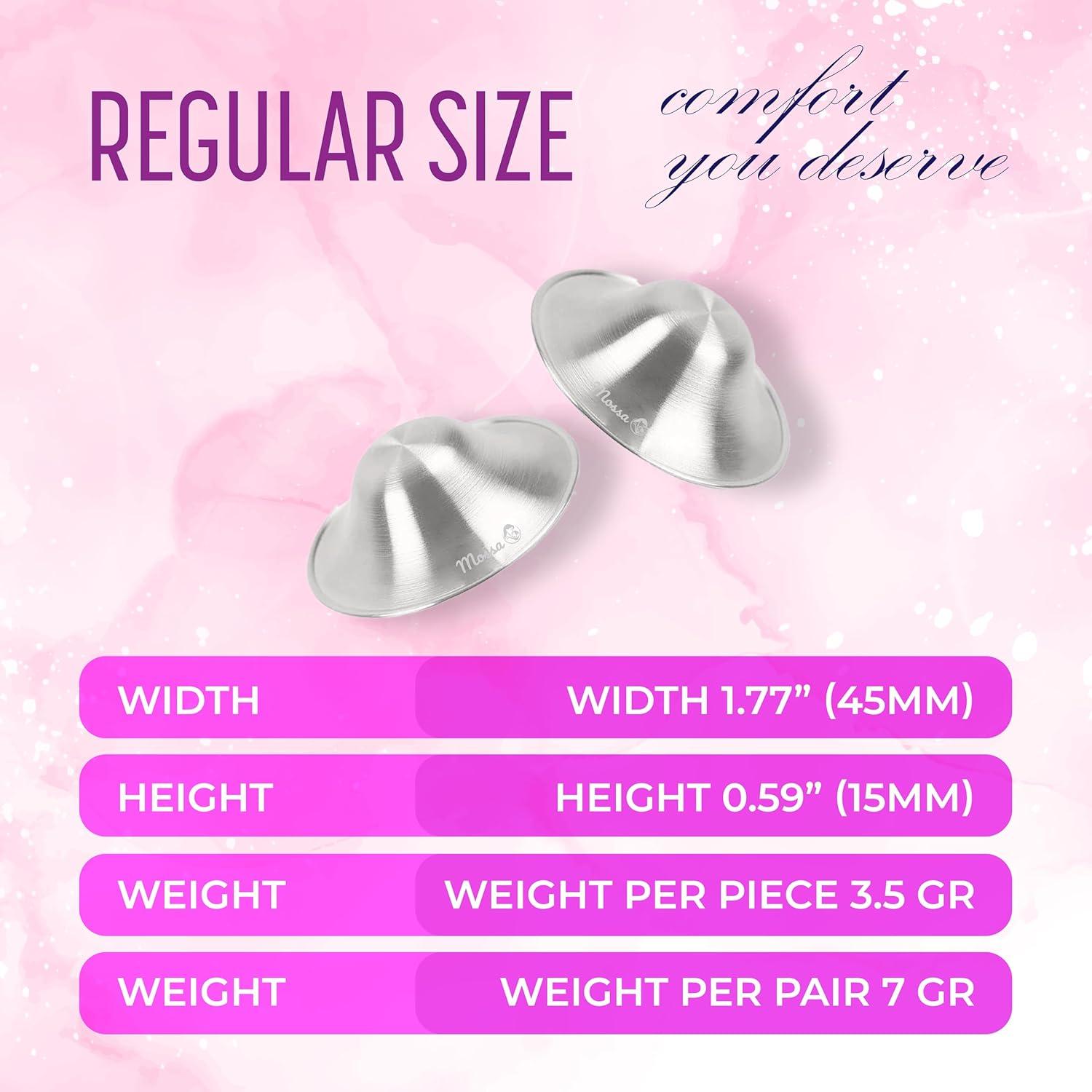 Protectores de Pezón Mossa de Plata 999 para Lactancia