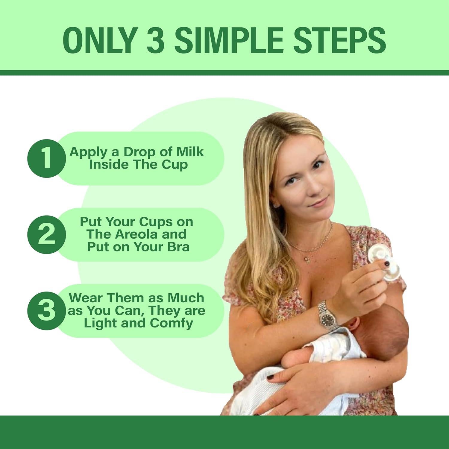 Copas de Lactancia de Plata 999 FIOREN - Protectores de Pezón