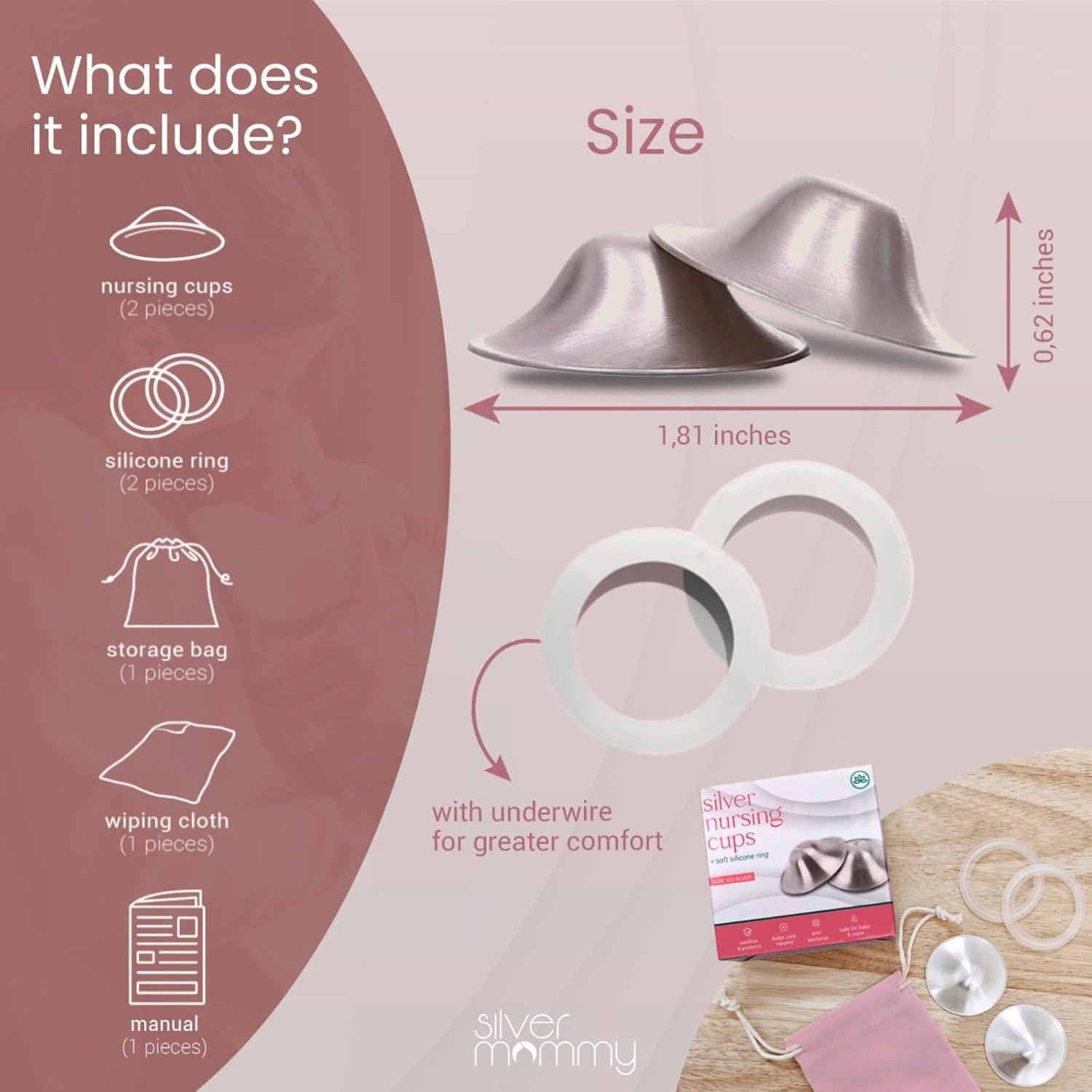 Copas de Lactancia de Plata 925 - Protectores de Pezón