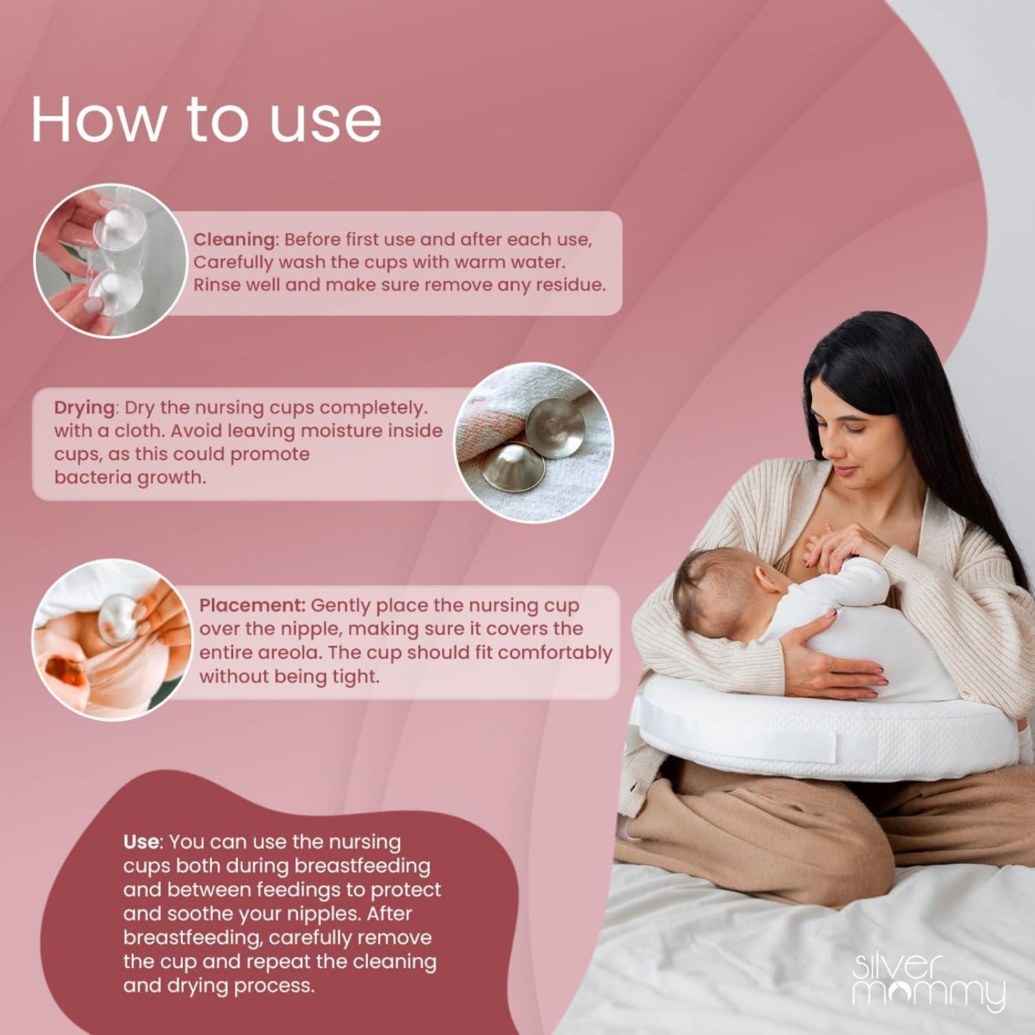 Copas de Lactancia de Plata 925 - Protectores de Pezón