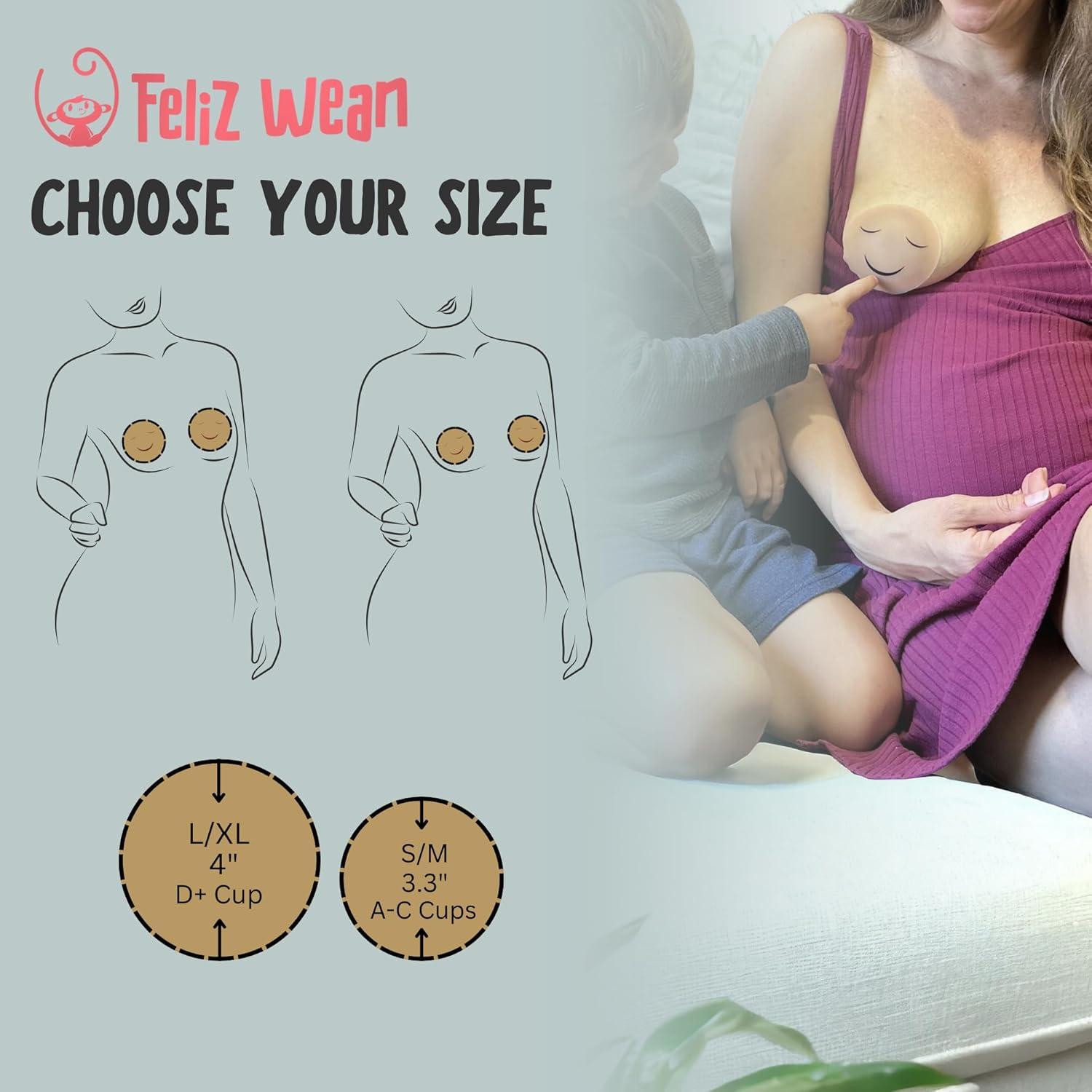 Cubiertas de pezón para destete Feliz Wean - 10.16 cm